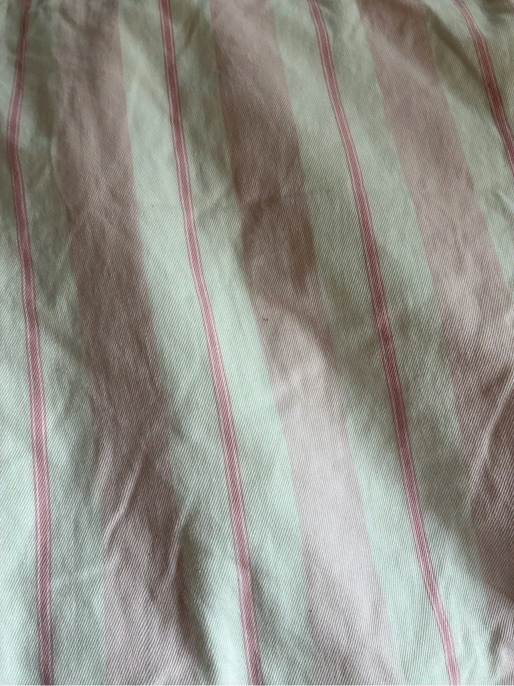 Pottery Barn Kids Pink and White Striped Drapes